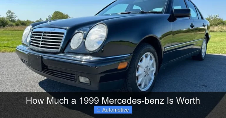How Much a 1999 Mercedes-benz Is Worth