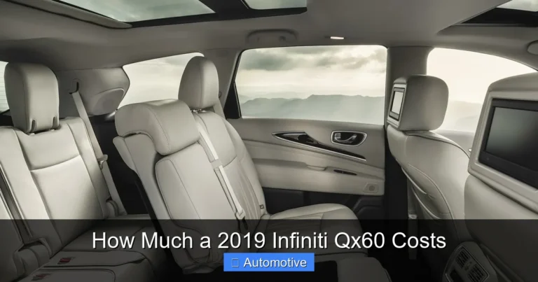 How Much a 2019 Infiniti Qx60 Costs