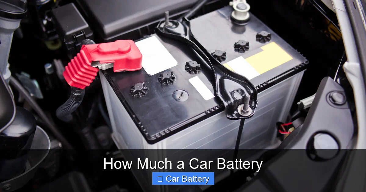 How Much a Car Battery