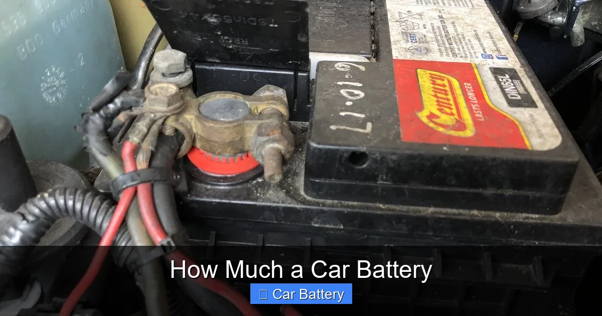 How Much a Car Battery