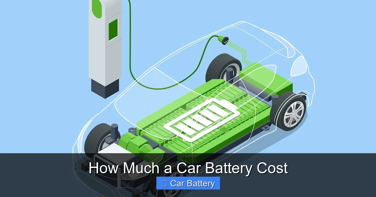 How Much a Car Battery Cost