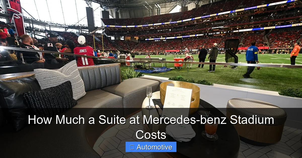 How Much a Suite at Mercedes-benz Stadium Costs