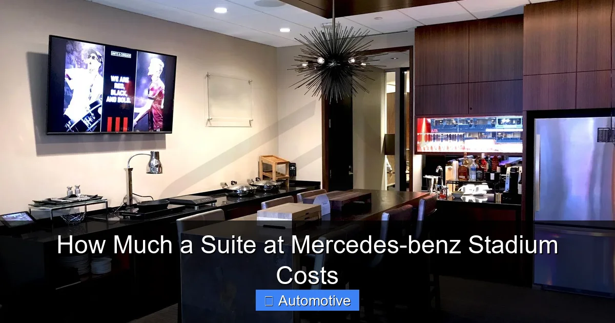 How Much a Suite at Mercedes-benz Stadium Costs