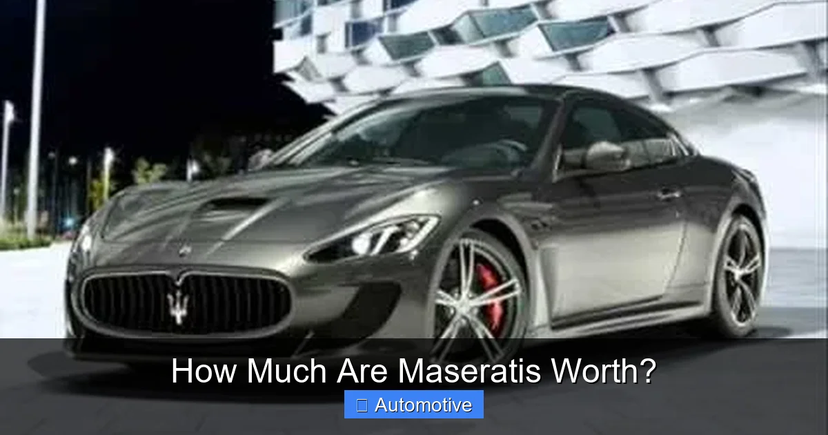 How Much Are Maseratis Worth?
