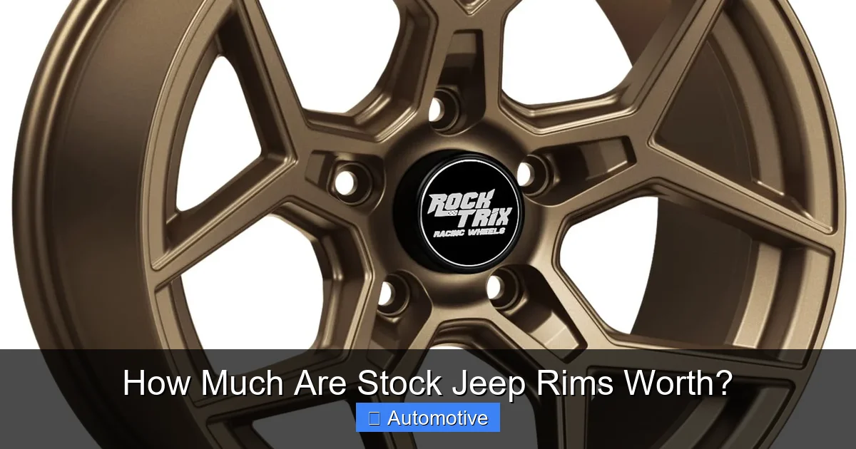 How Much Are Stock Jeep Rims Worth?