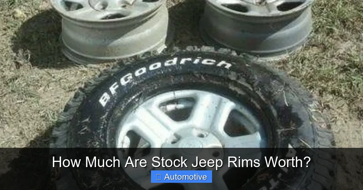How Much Are Stock Jeep Rims Worth?