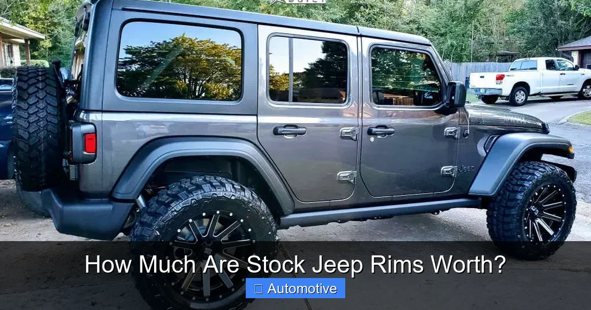 How Much Are Stock Jeep Rims Worth?