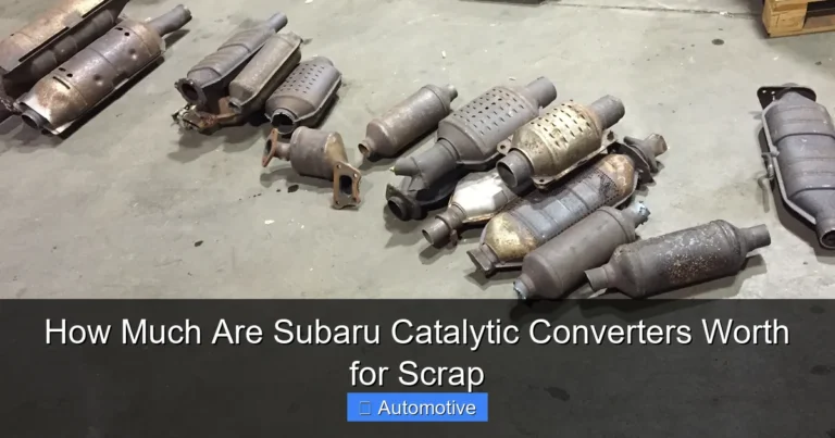 How Much Are Subaru Catalytic Converters Worth for Scrap