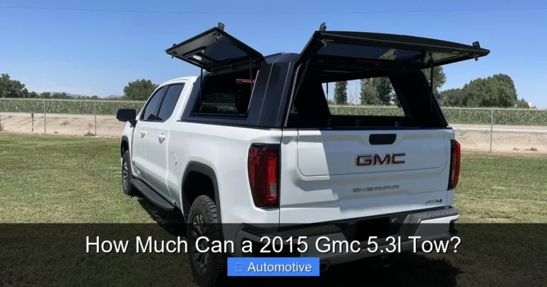 How Much Can a 2015 Gmc 5.3l Tow?