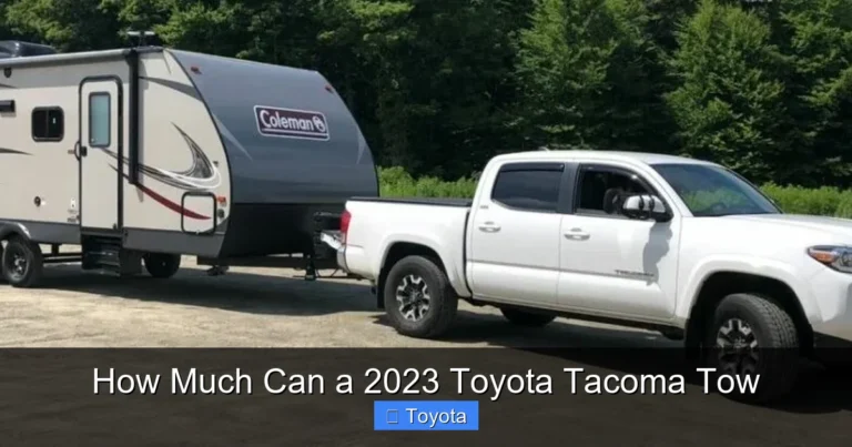 How Much Can a 2023 Toyota Tacoma Tow