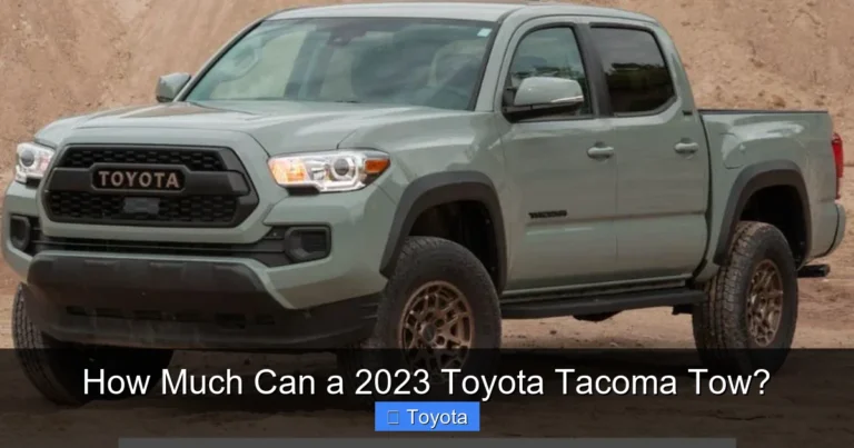 How Much Can a 2023 Toyota Tacoma Tow?