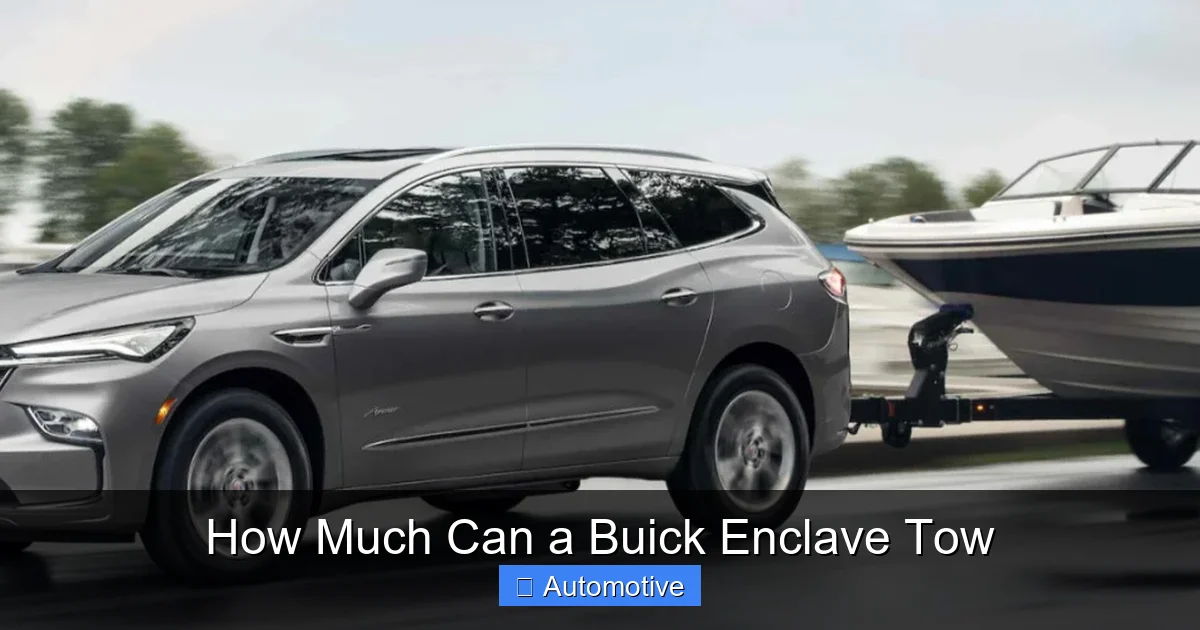 How Much Can a Buick Enclave Tow