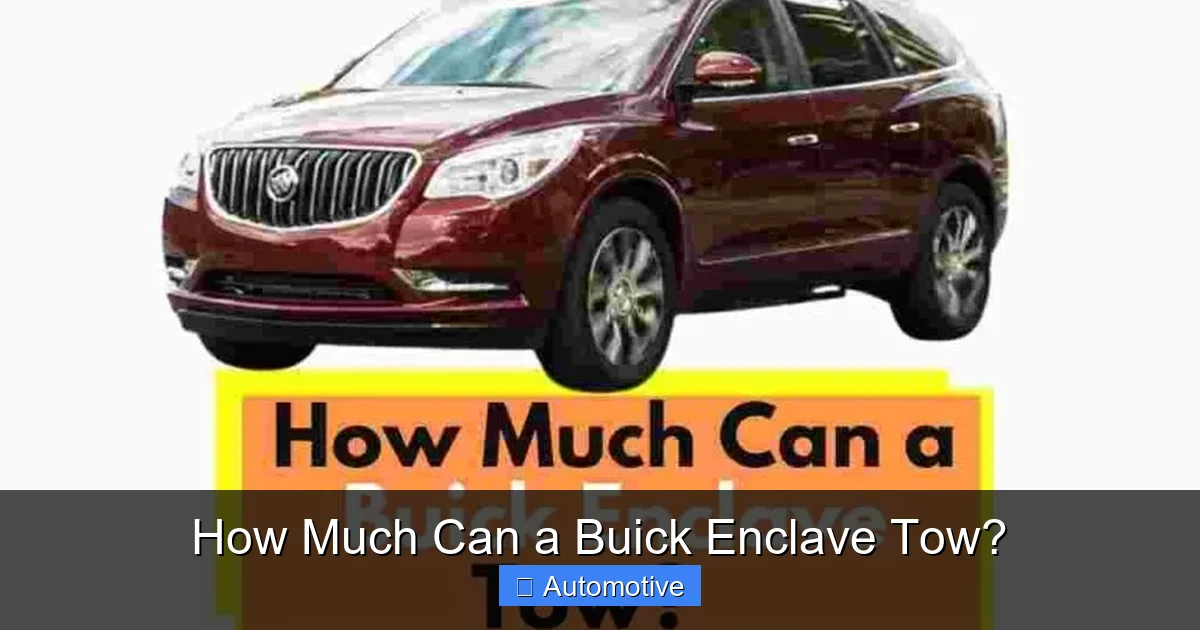 How Much Can a Buick Enclave Tow?