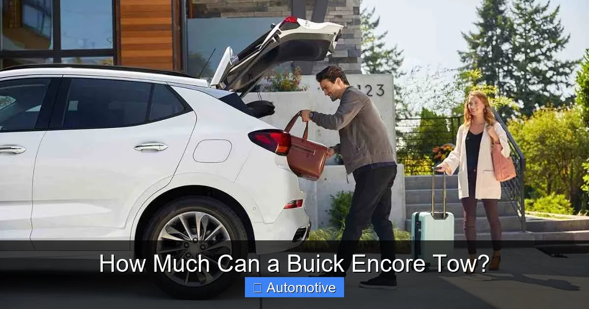 How Much Can a Buick Encore Tow?