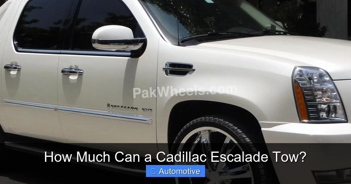 How Much Can a Cadillac Escalade Tow?