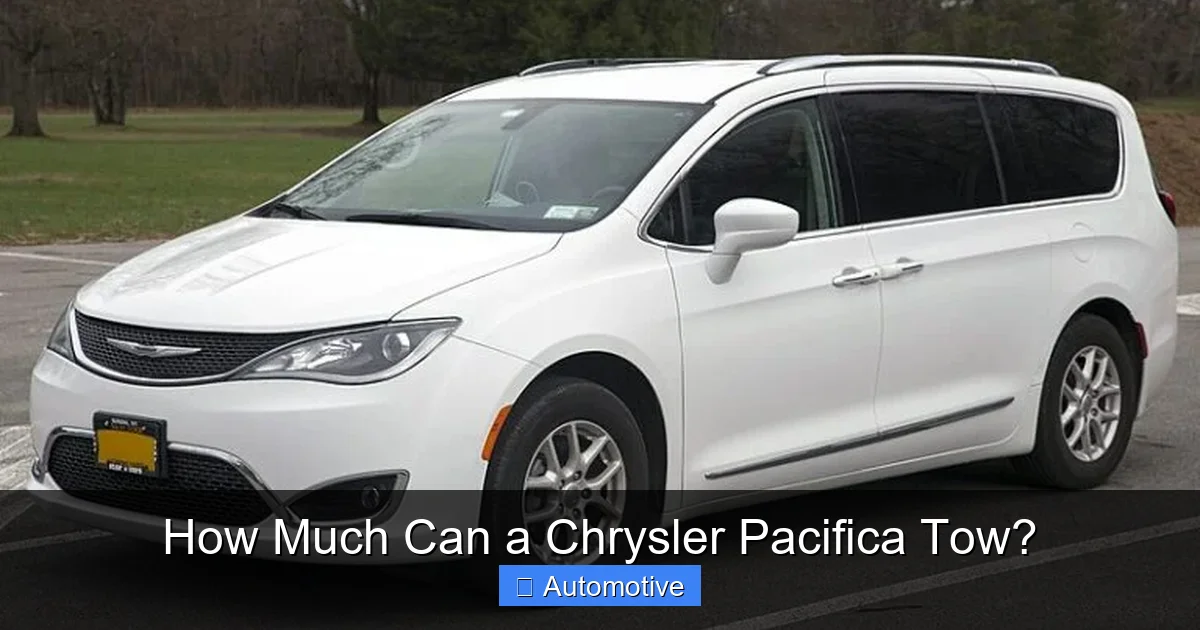How Much Can a Chrysler Pacifica Tow?