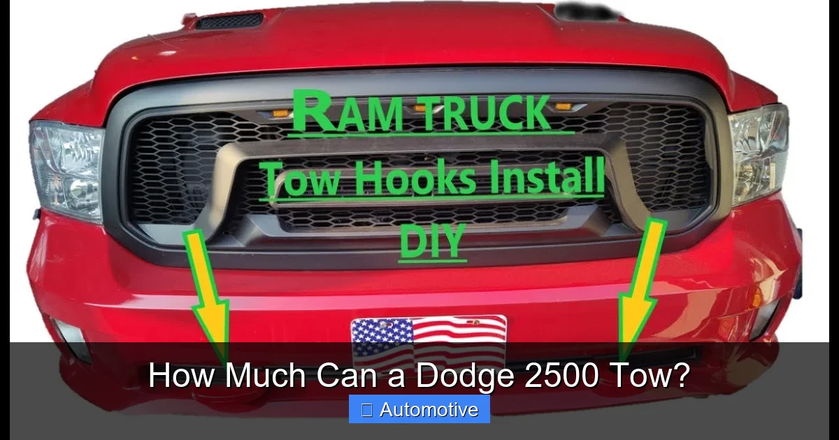 How Much Can a Dodge 2500 Tow?