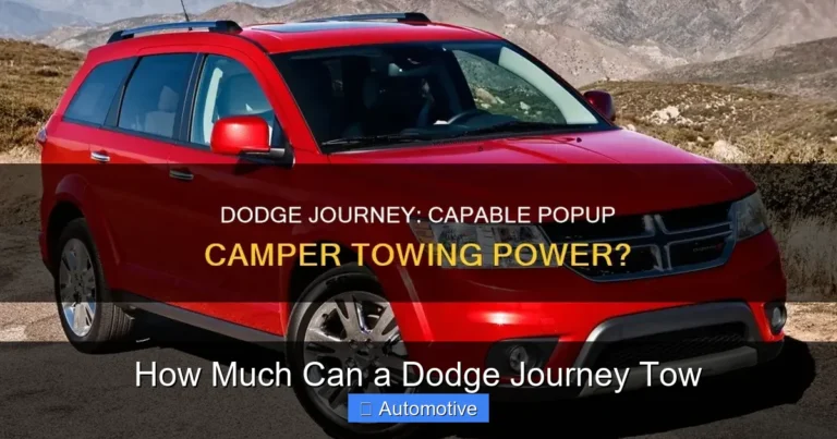 How Much Can a Dodge Journey Tow