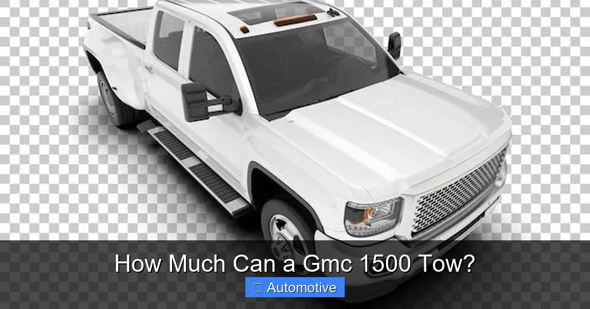 How Much Can a Gmc 1500 Tow?