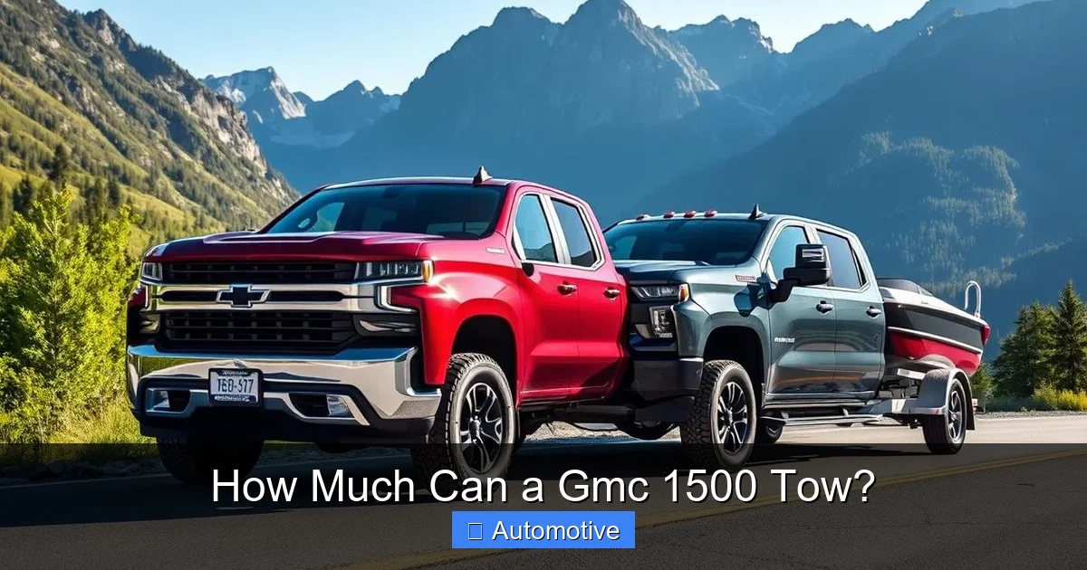 How Much Can a Gmc 1500 Tow?