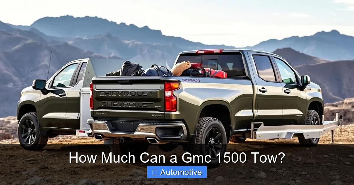How Much Can a Gmc 1500 Tow?