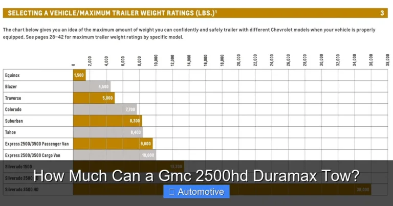 How Much Can a Gmc 2500hd Duramax Tow?