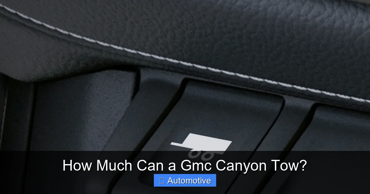 How Much Can a Gmc Canyon Tow?