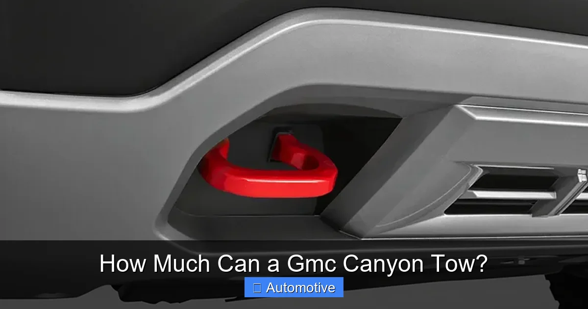 How Much Can a Gmc Canyon Tow?