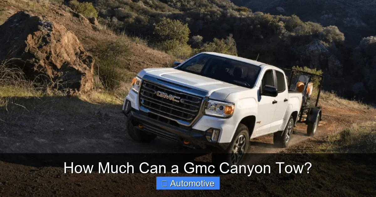 How Much Can a Gmc Canyon Tow?