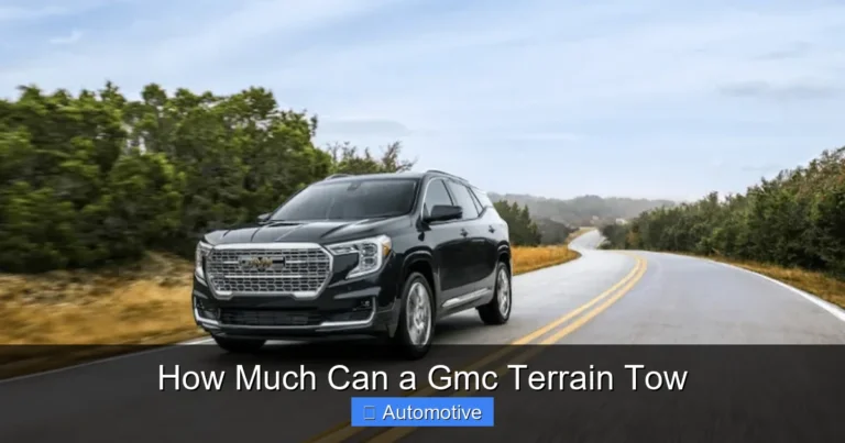 How Much Can a Gmc Terrain Tow