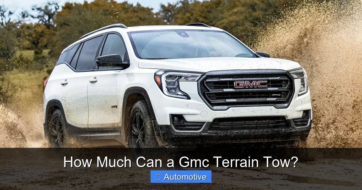 How Much Can a Gmc Terrain Tow?