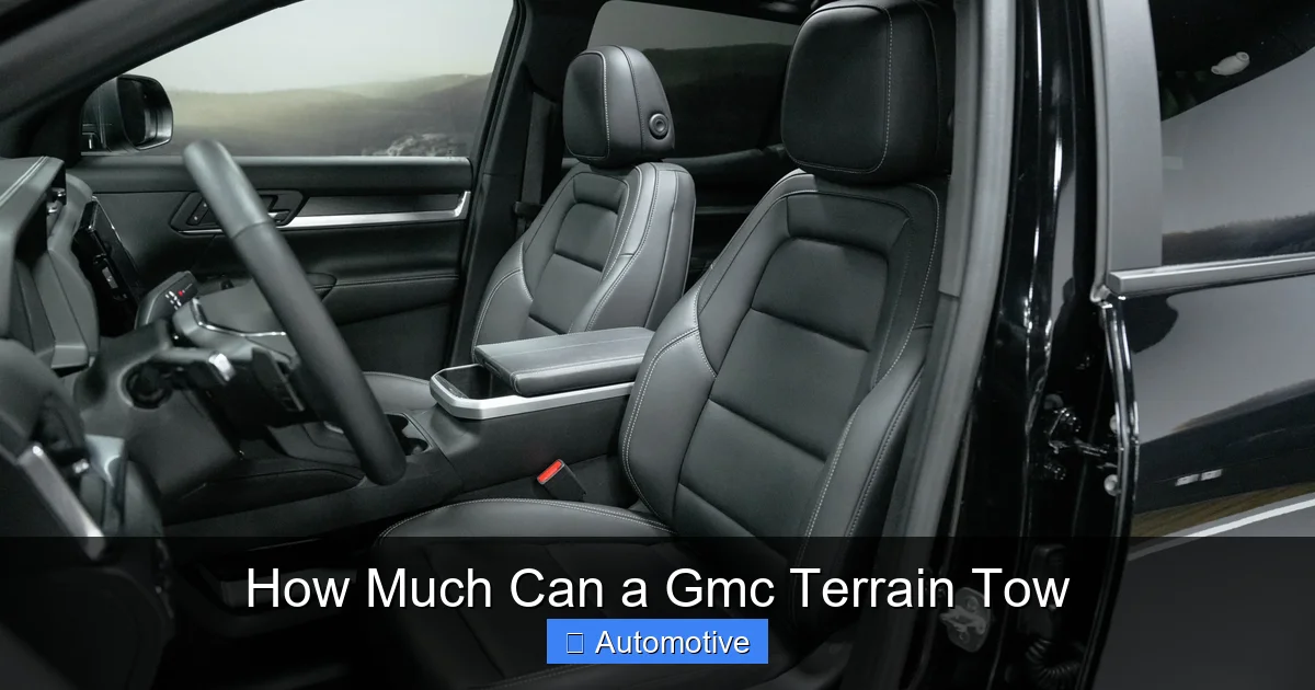 How Much Can a Gmc Terrain Tow