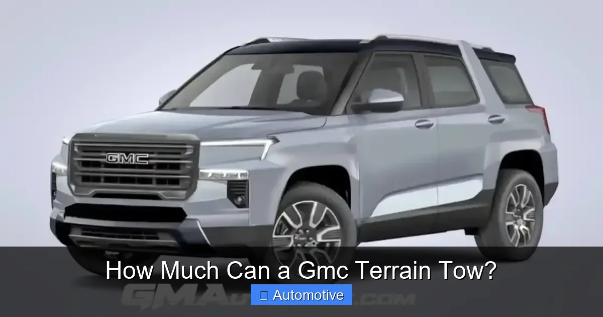 How Much Can a Gmc Terrain Tow?