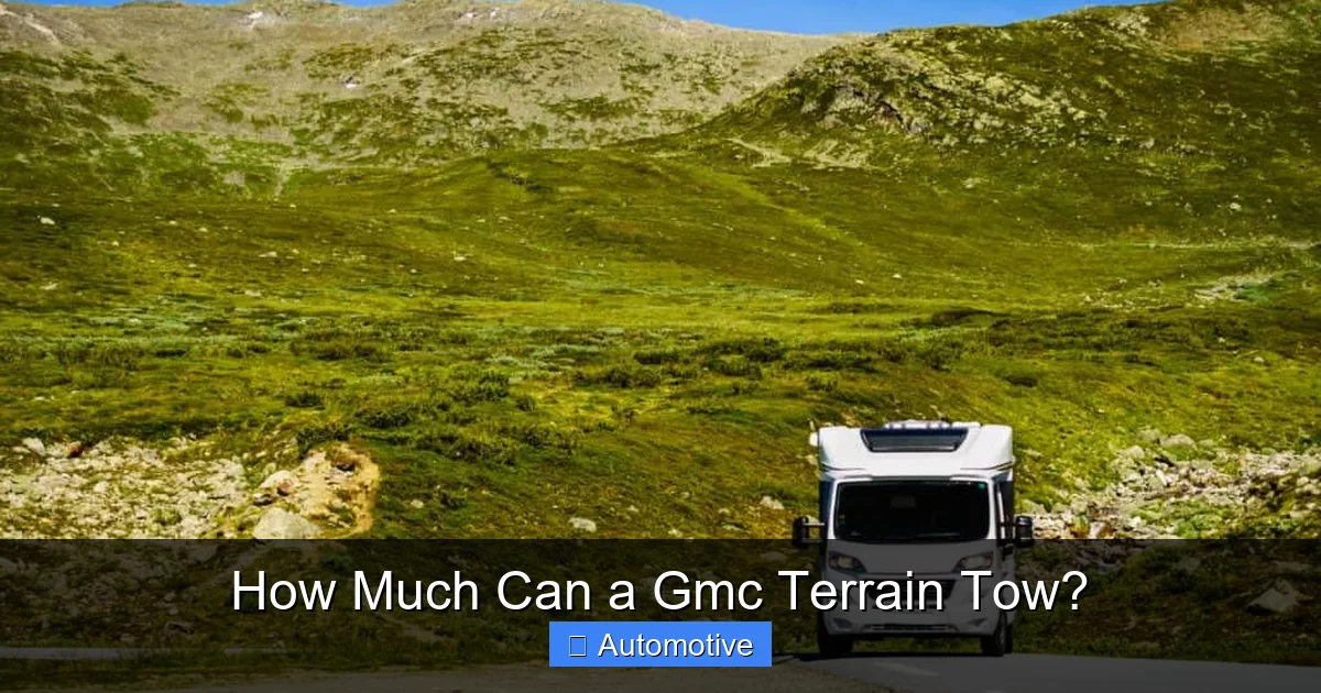 How Much Can a Gmc Terrain Tow?
