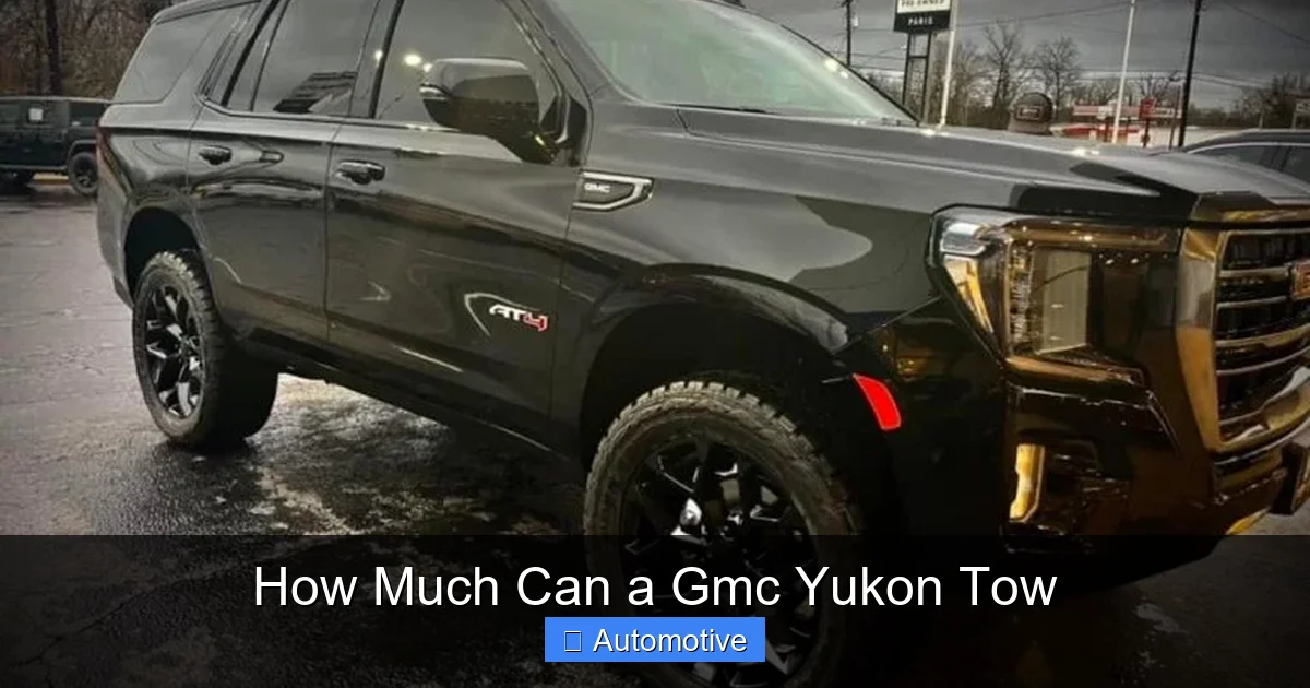 How Much Can a Gmc Yukon Tow