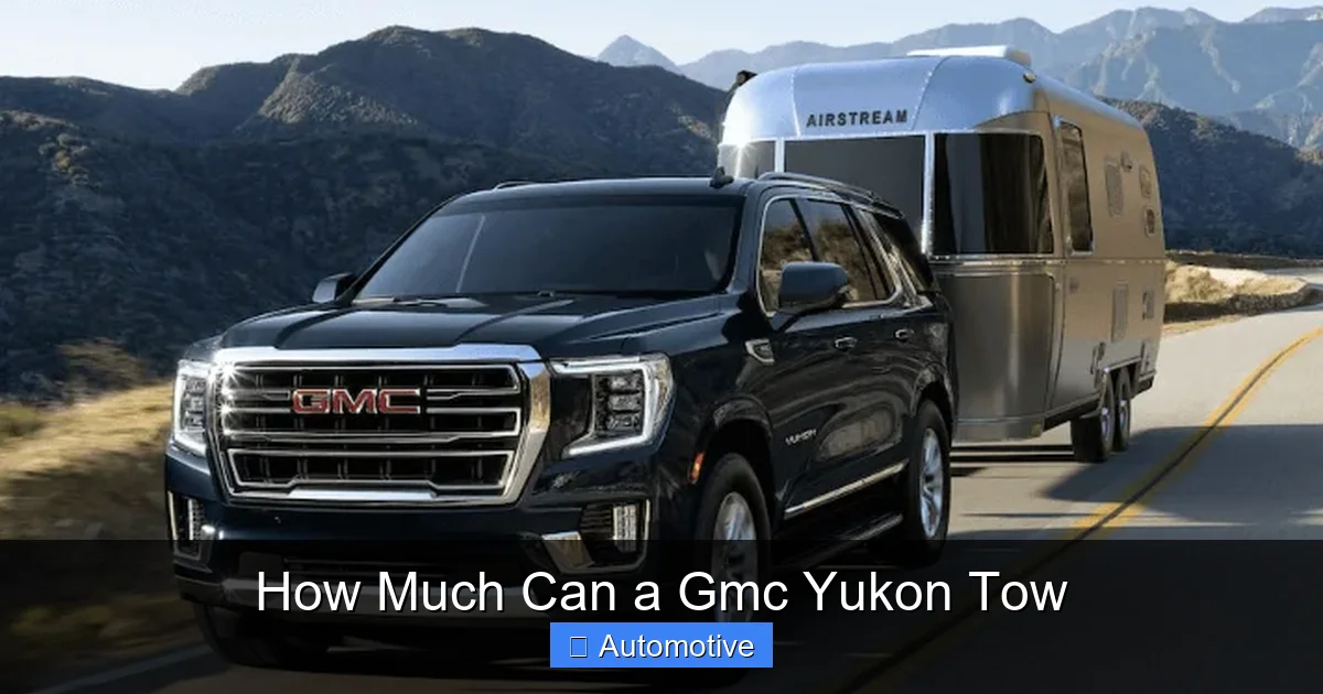 How Much Can a Gmc Yukon Tow
