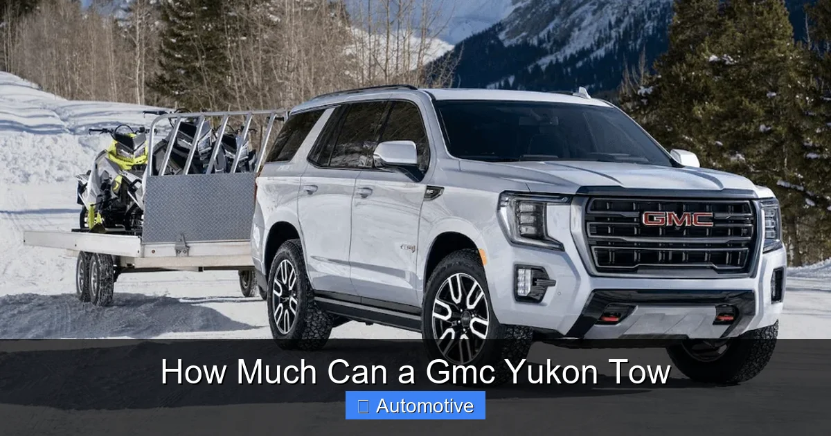 How Much Can a Gmc Yukon Tow
