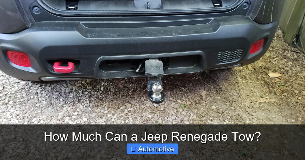 How Much Can a Jeep Renegade Tow?