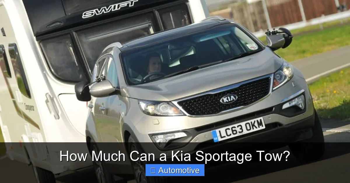 How Much Can a Kia Sportage Tow?