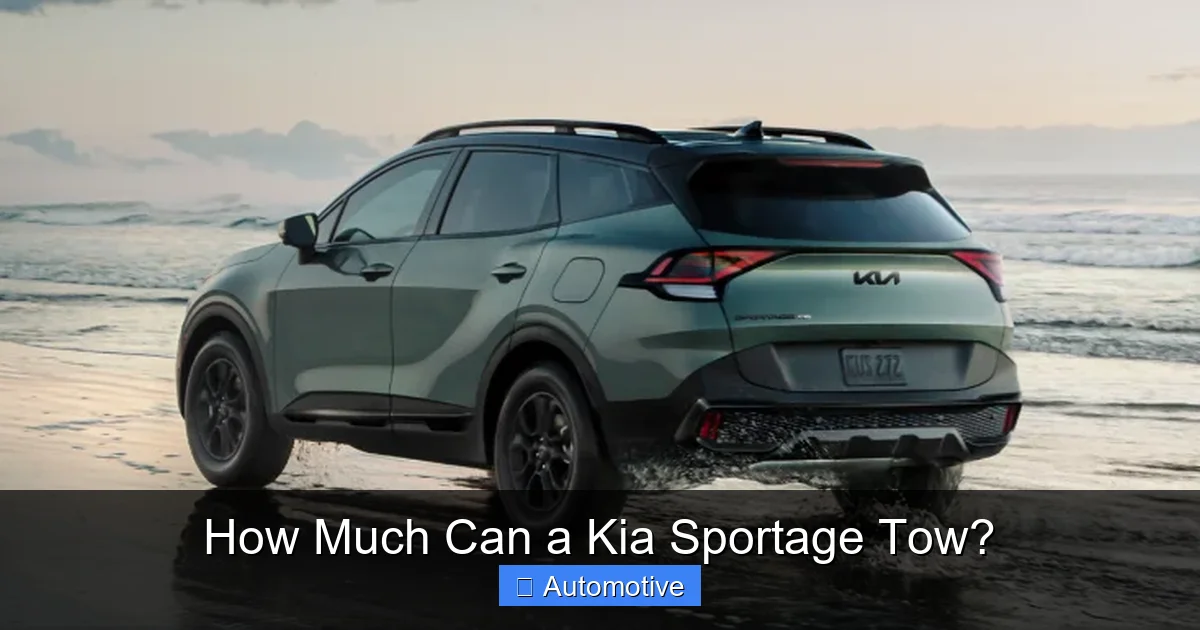 How Much Can a Kia Sportage Tow?