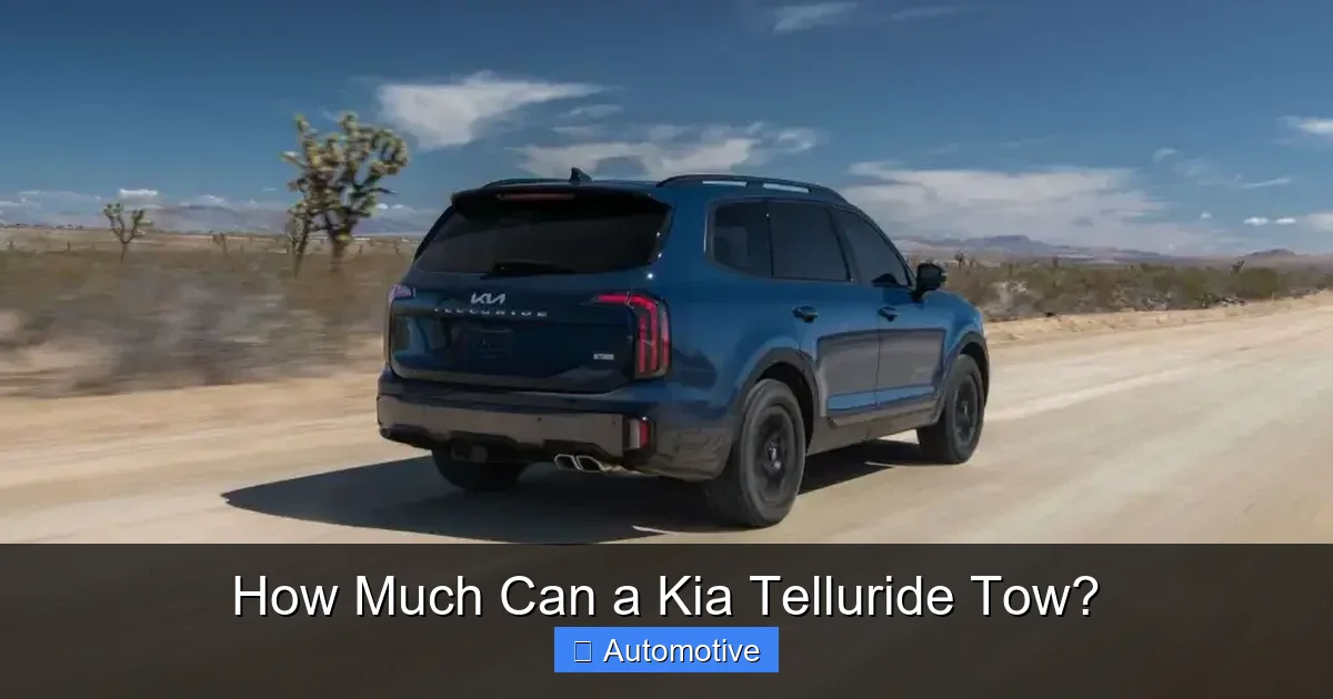 How Much Can a Kia Telluride Tow?