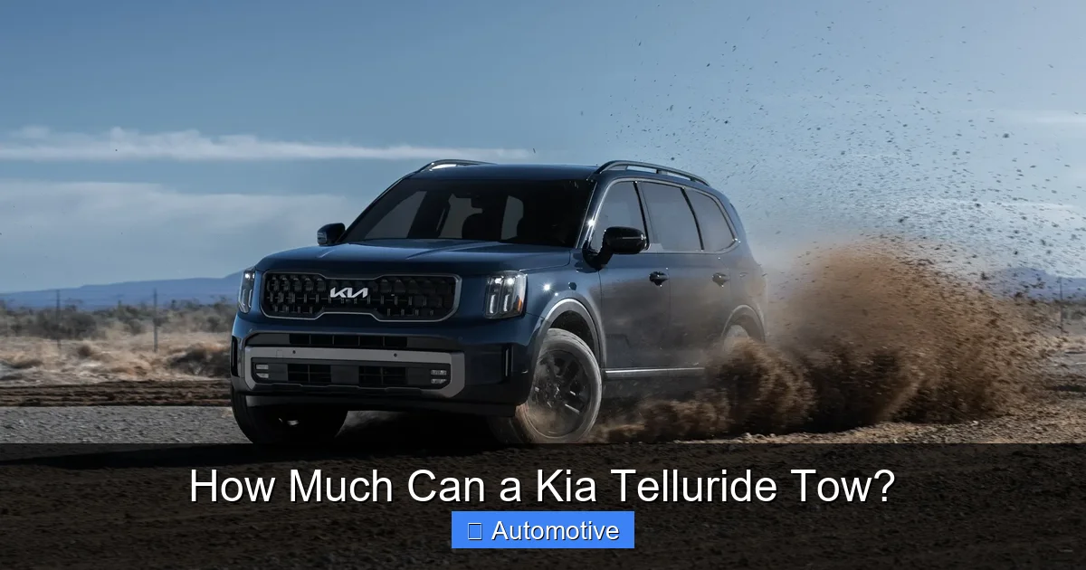 How Much Can a Kia Telluride Tow?