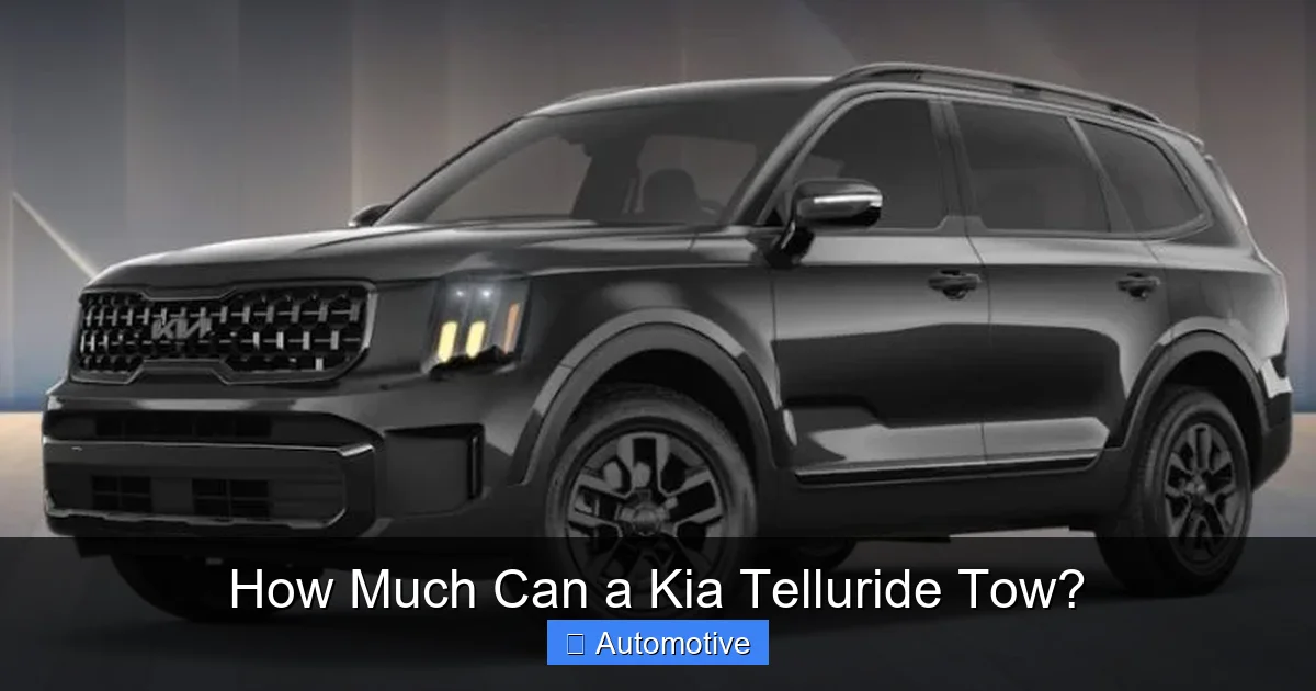 How Much Can a Kia Telluride Tow?