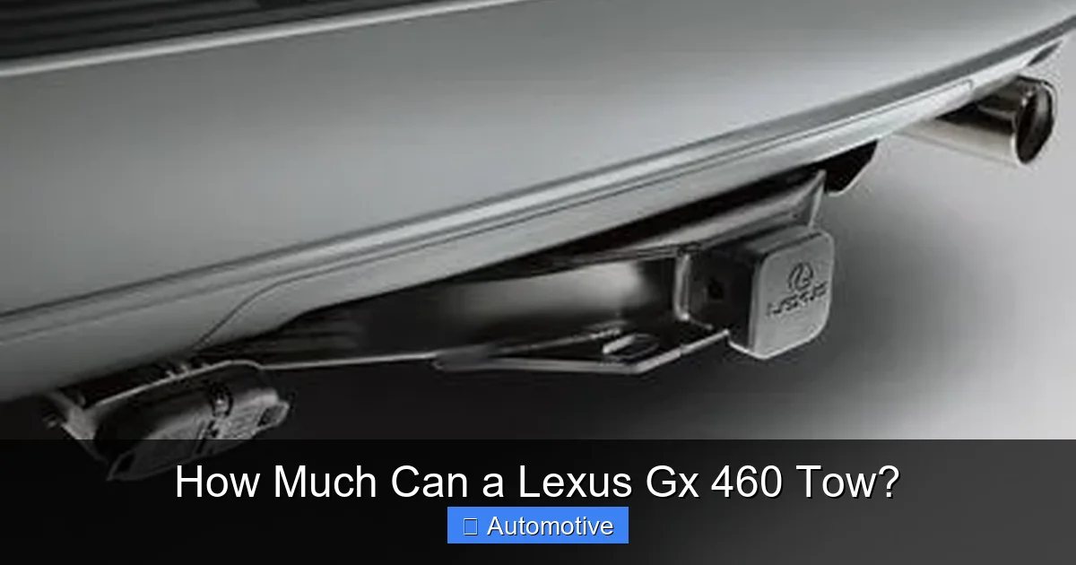 How Much Can a Lexus Gx 460 Tow?