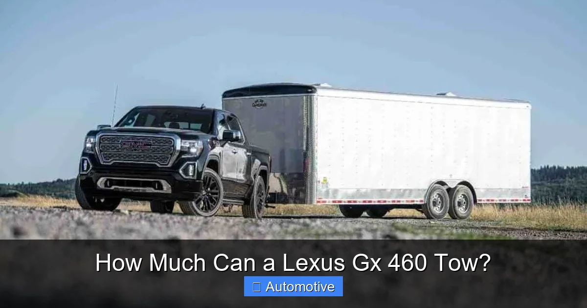 How Much Can a Lexus Gx 460 Tow?