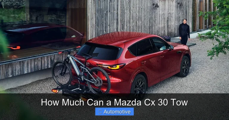 How Much Can a Mazda Cx 30 Tow