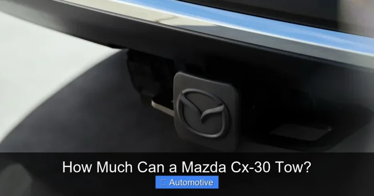 How Much Can a Mazda Cx-30 Tow?