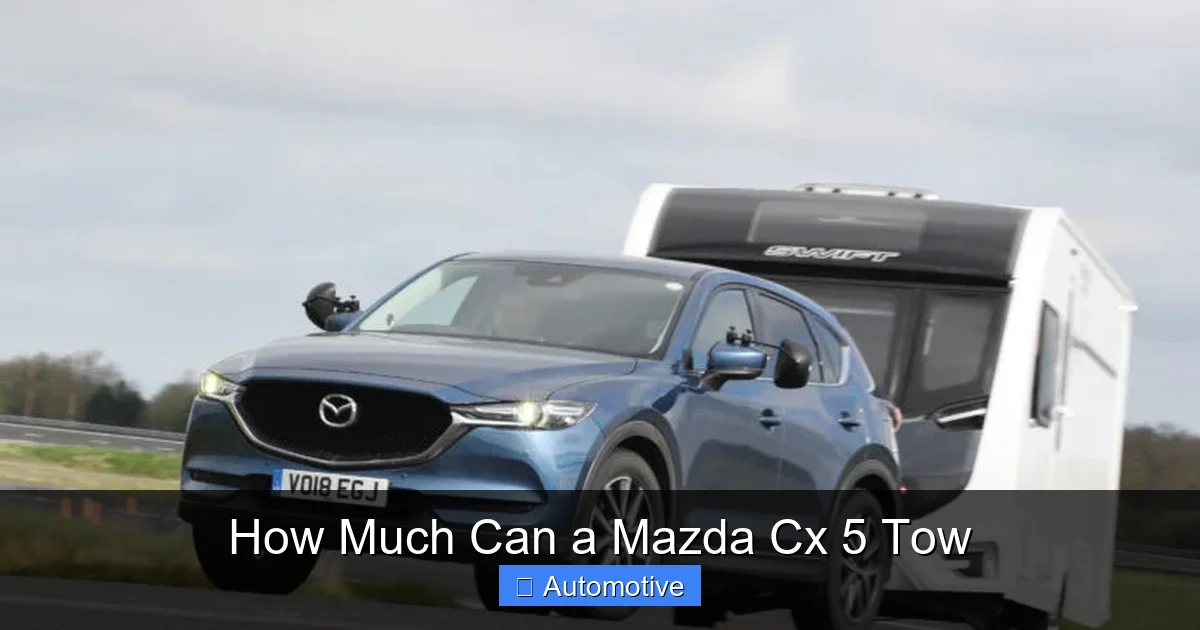 How Much Can a Mazda Cx 5 Tow