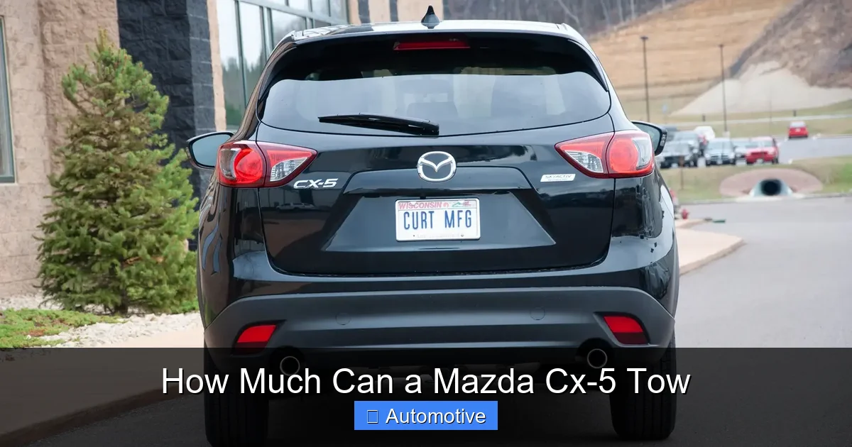 How Much Can a Mazda Cx-5 Tow