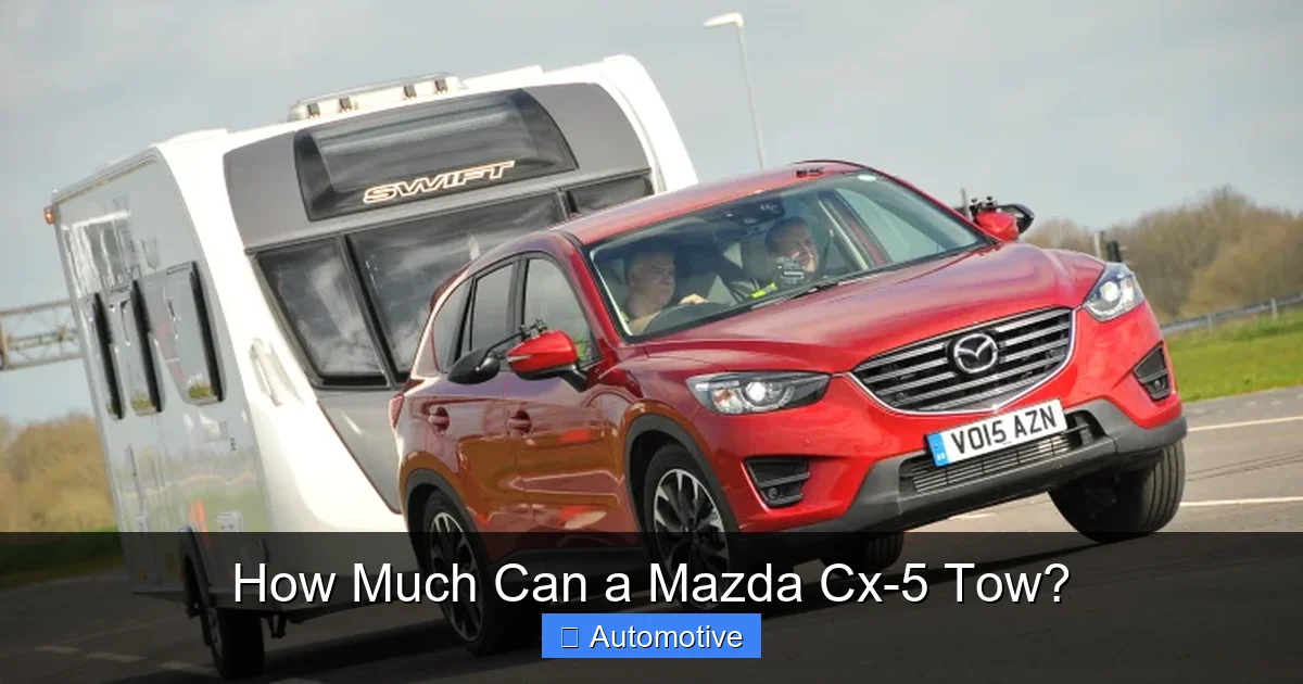 How Much Can a Mazda Cx-5 Tow?